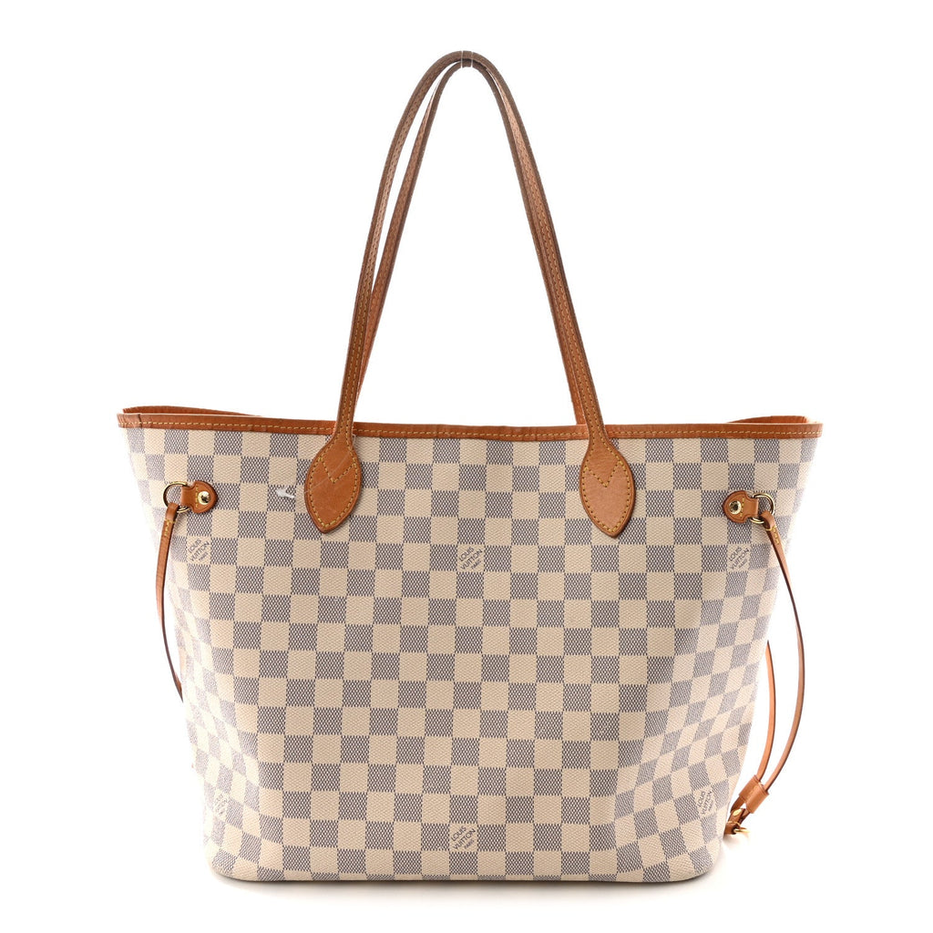 Damier Azur Neo Neverfull MM Rose Ballerine