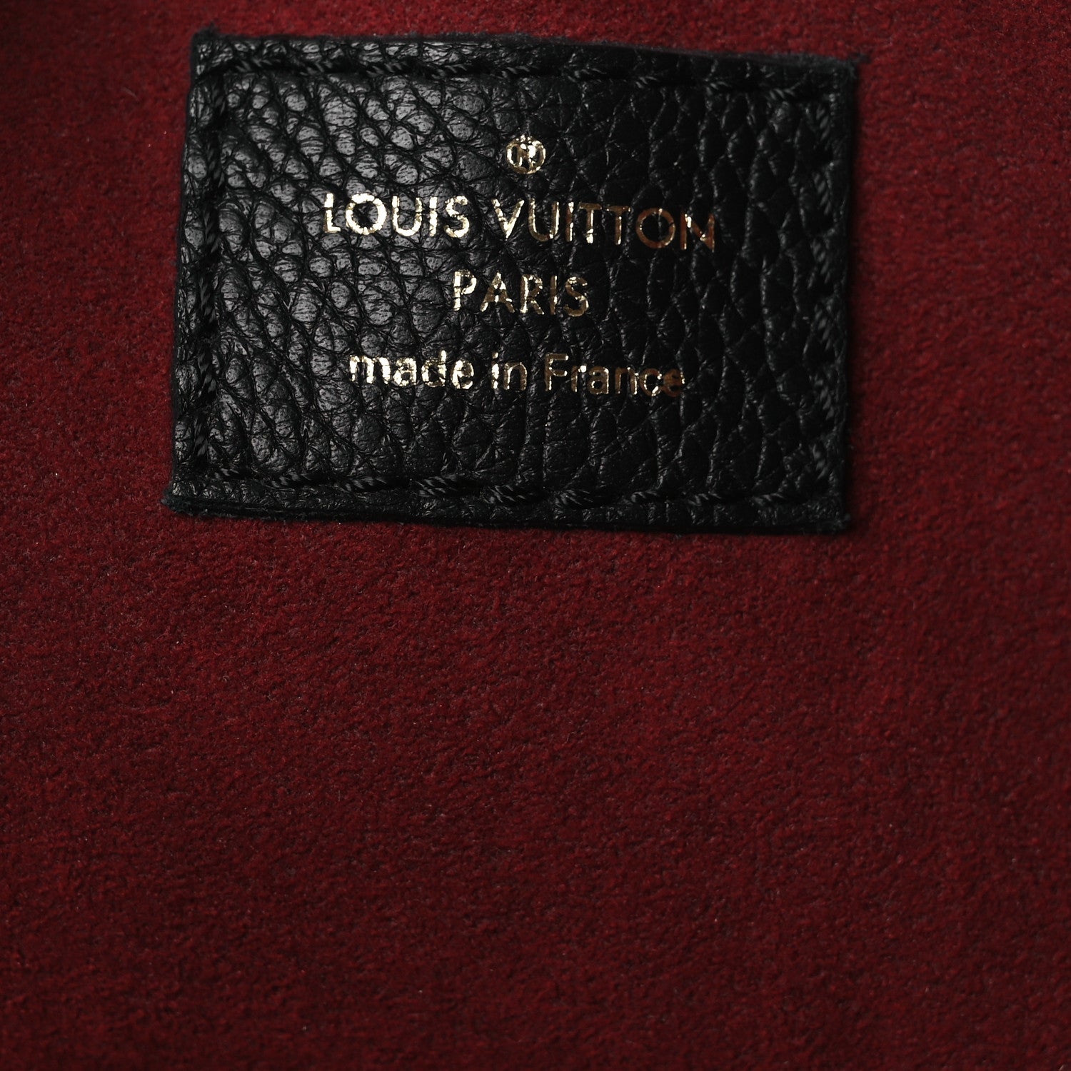 Grained Calfskin Lockme Shopper Black