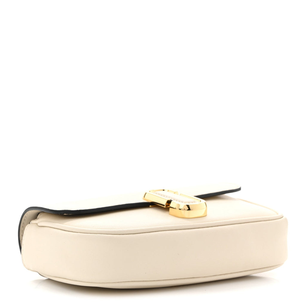 Calfskin Mini The J Marc Shoulder Bag Cloud White