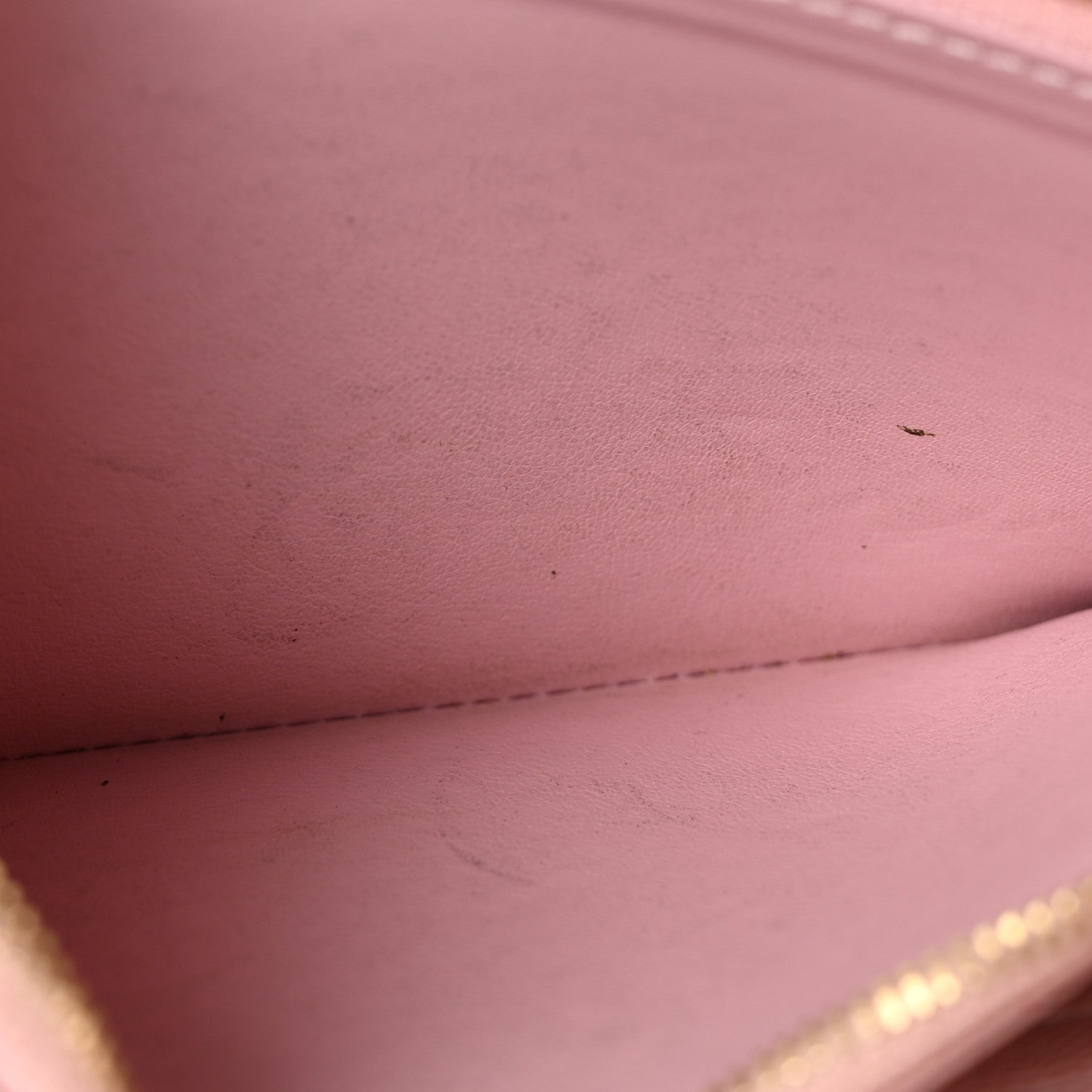 Damier Ebene Zippy Wallet Rose Ballerine
