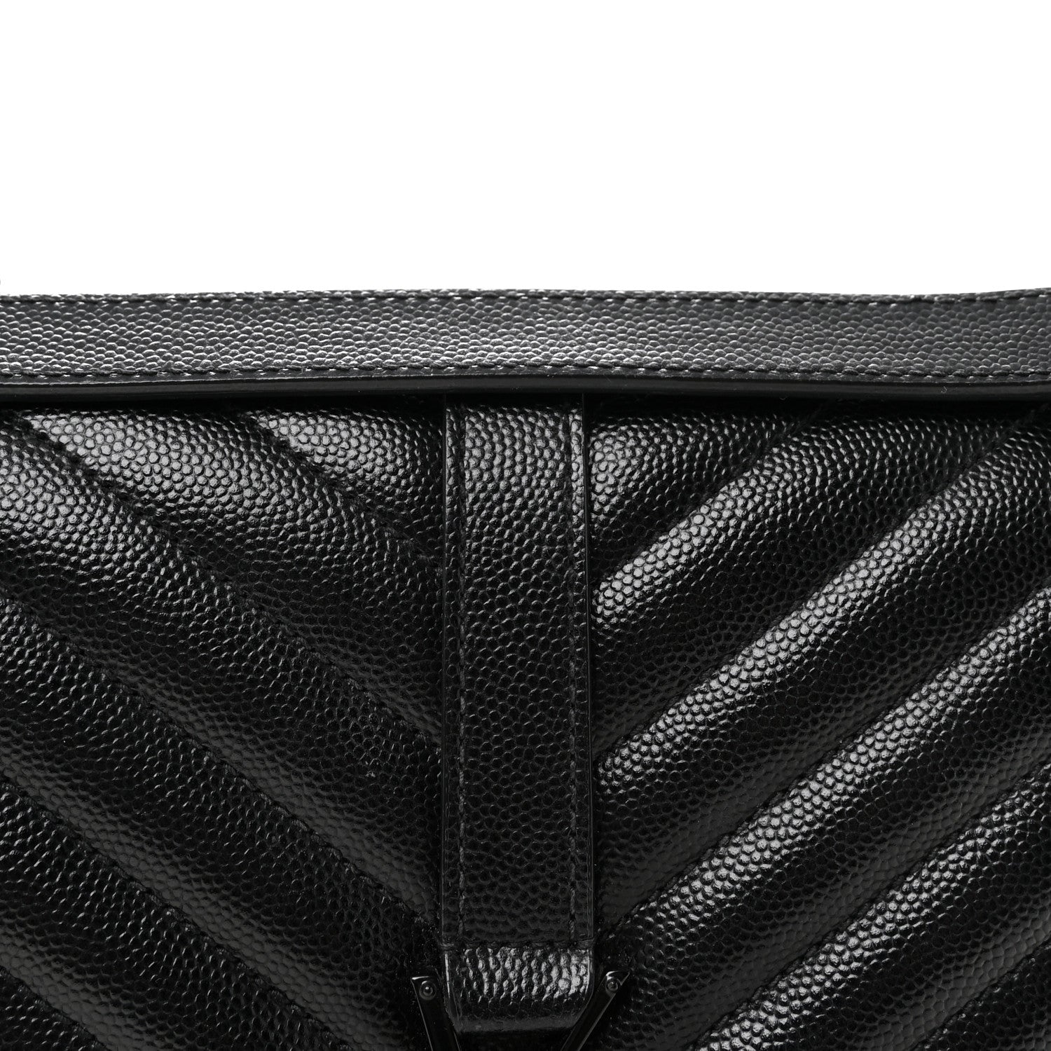 Grain De Poudre Textured Mixed Matelasse Triquilt Medium Monogram Monochrome Satchel Black