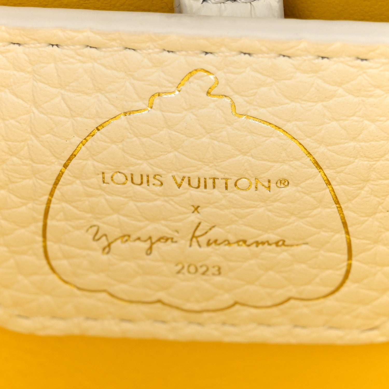 LV X YK Taurillon Capucines BB White