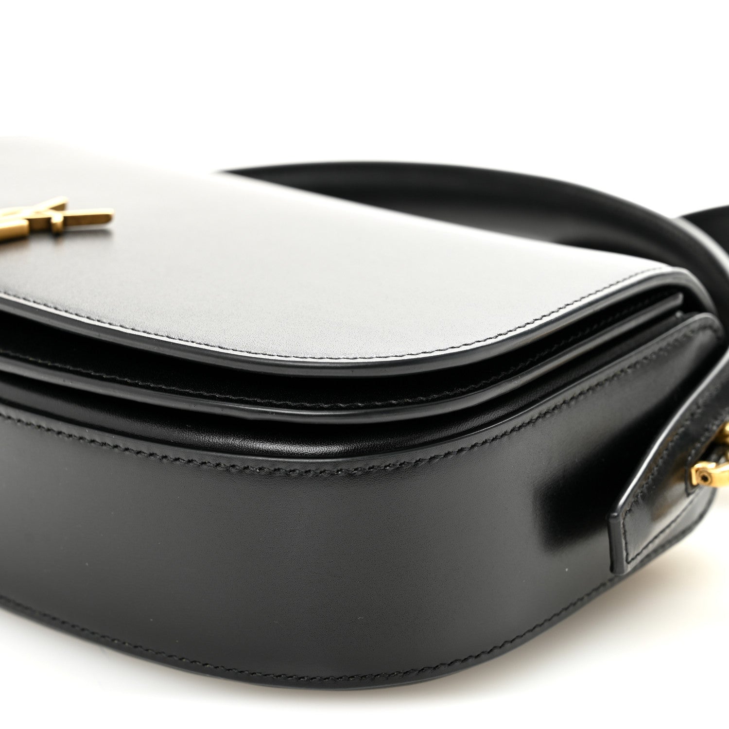Box Calfskin Voltaire Top Handle Crossbody Bag Black