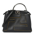 Nappa FF Mini Peekaboo Iconic Satchel Black Sunflower