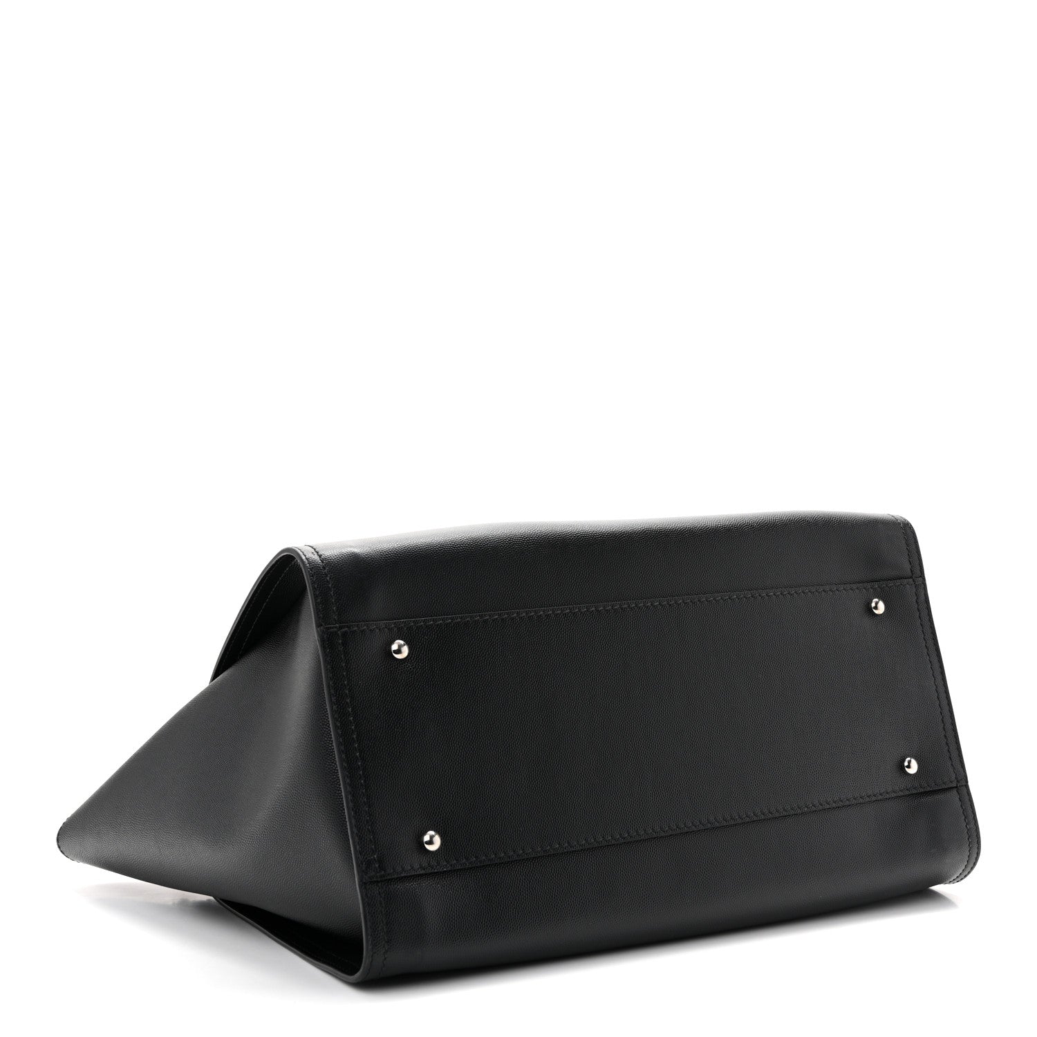 Caviar Medium Studded Deauville Tote Black
