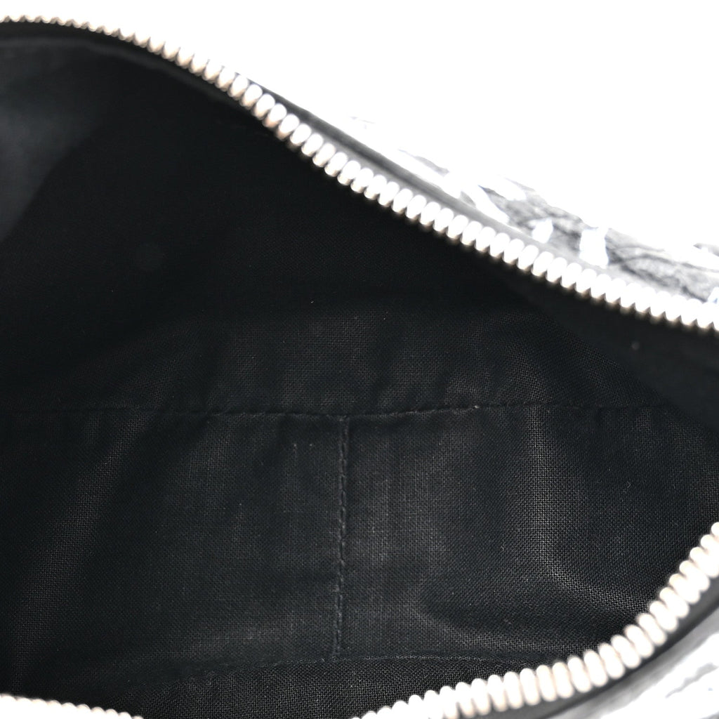 Agneau Arena Graffiti Le Cagole Shoulder Bag XS Black