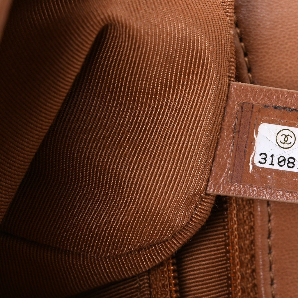 Lambskin Quilted Medium Chanel 19 Flap Brown