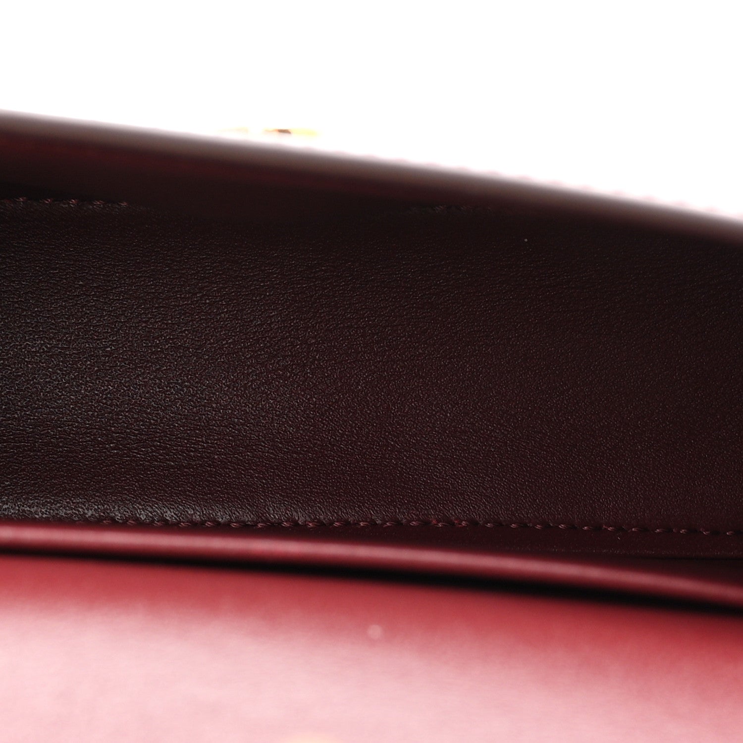 Shiny Calfskin Teen Lola Bag Light Burgundy