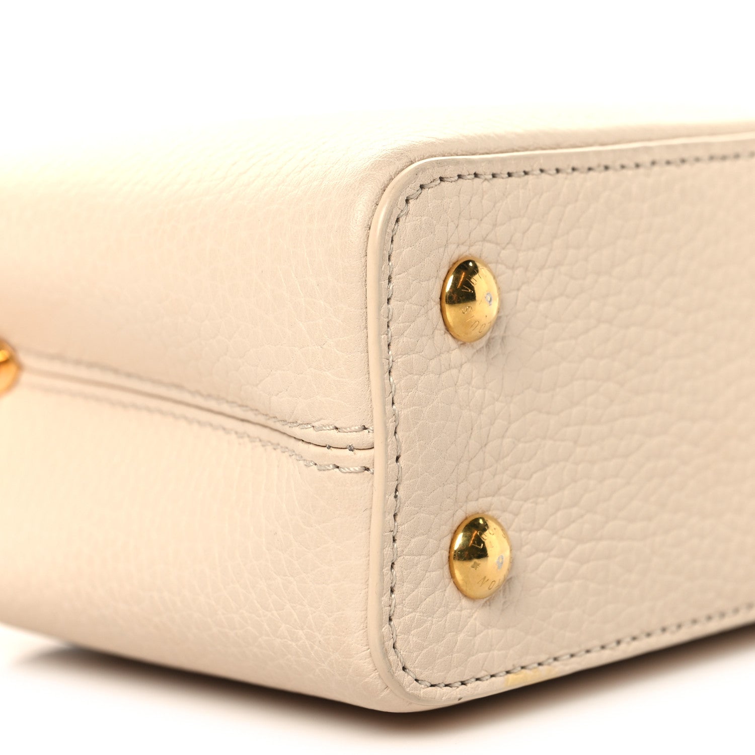 Taurillon Capucines Mini Beige Brown