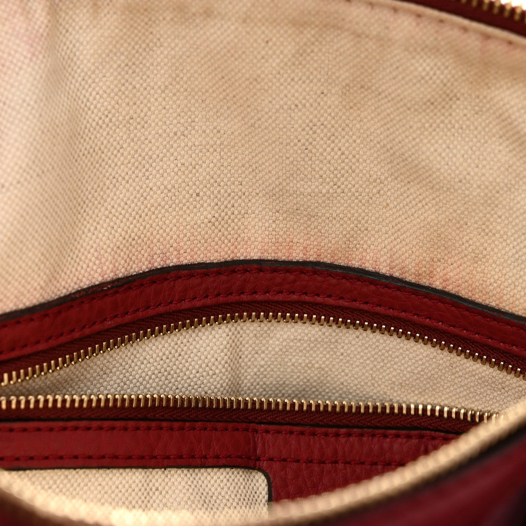 Monogram Cellarius Calfskin Vintage Web Medium Boston  Beige Ebony Soft Burgundy Peonia Flower