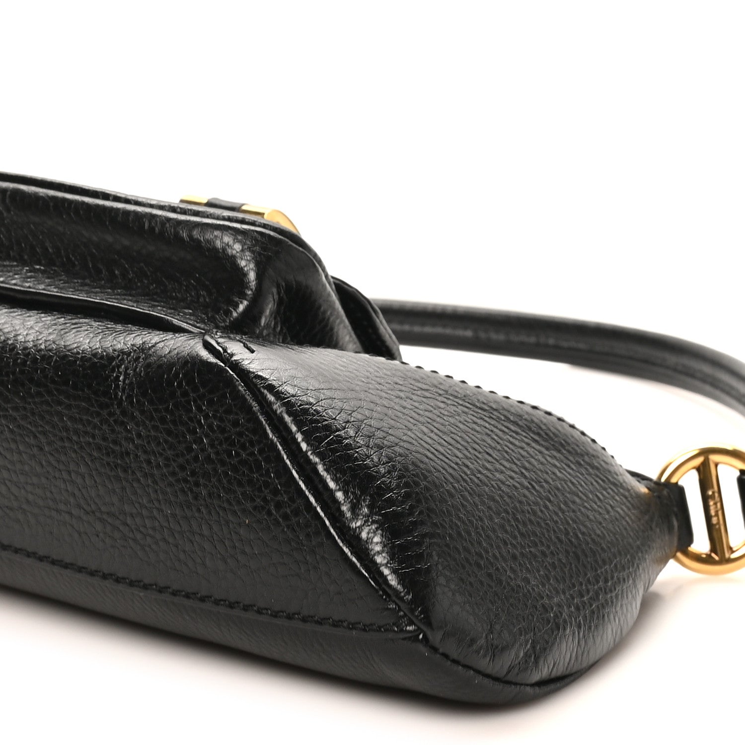 Grained Calfskin The 99 Shoulder Bag Black