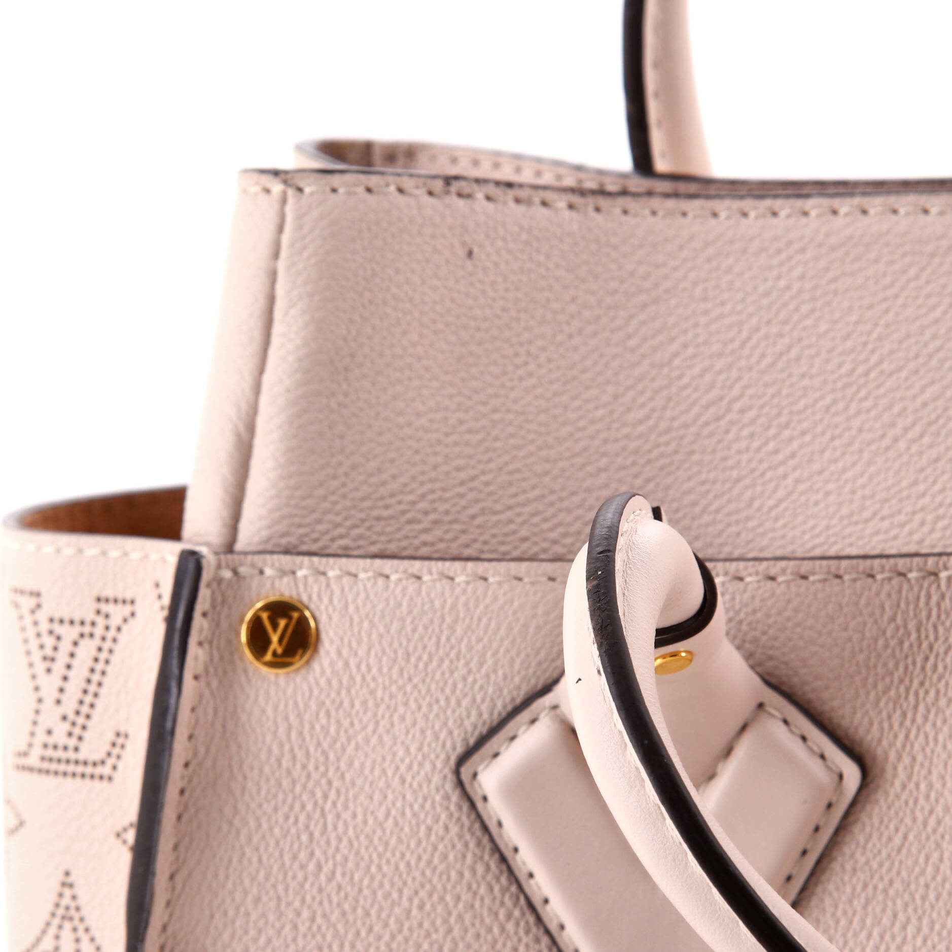 Louis Vuitton On My Side Tote Mahina Leather MM