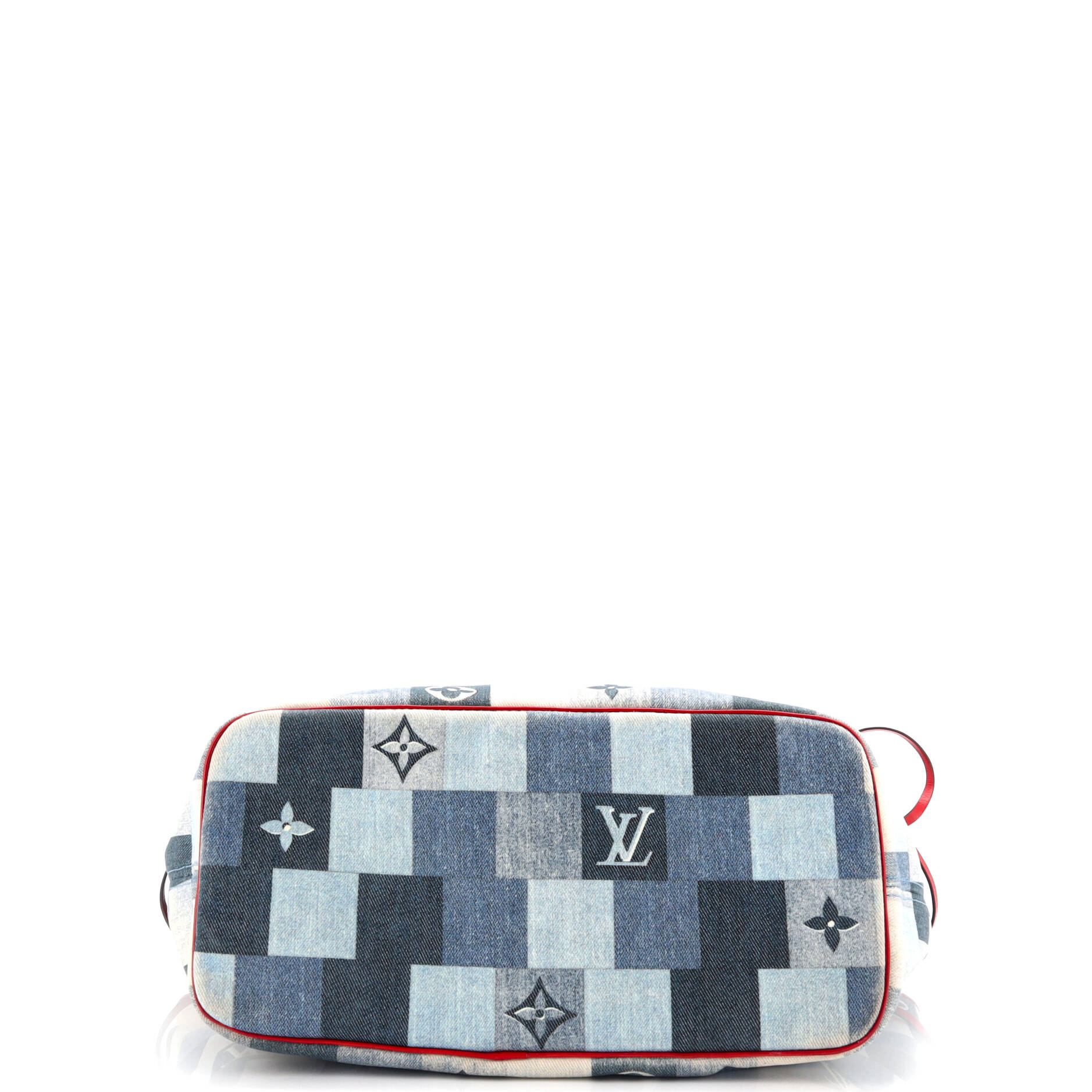 Louis Vuitton Neverfull Tote Damier and Monogram Patchwork Denim MM