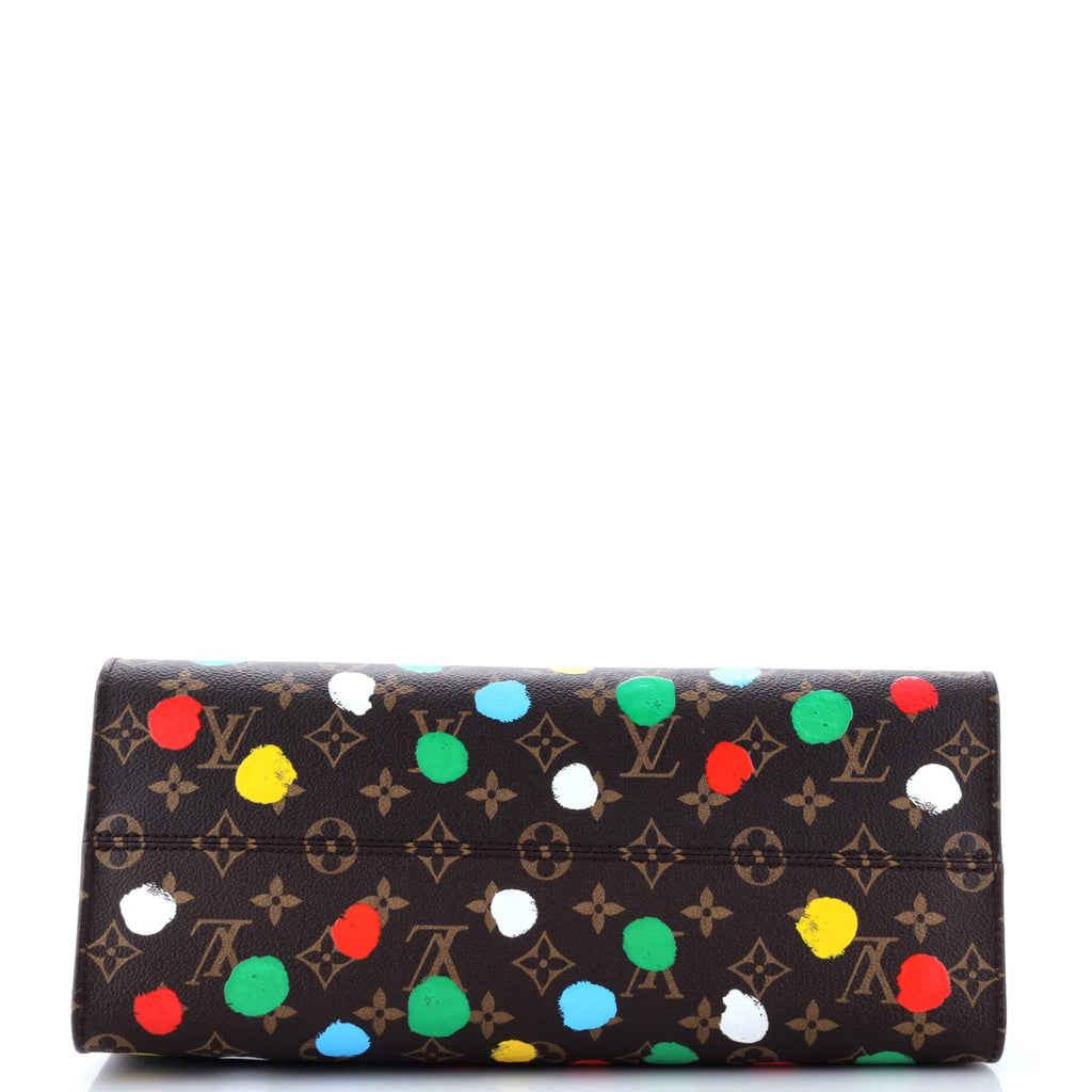 Louis Vuitton OnTheGo Tote Yayoi Kusama Painted Dots Monogram Canvas MM
