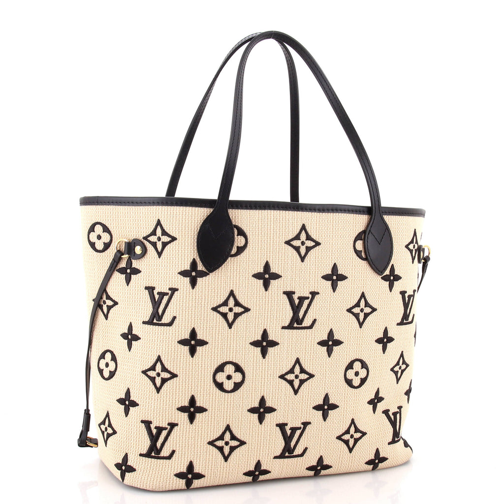 Louis Vuitton Neverfull NM Tote Monogram Giant Embroidered Cotton MM