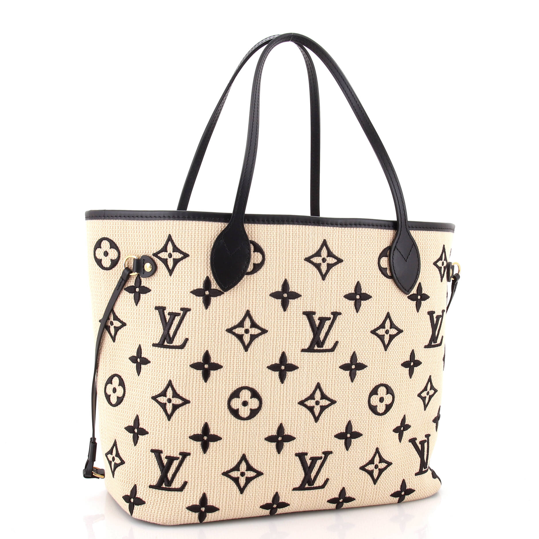 Louis Vuitton Neverfull NM Tote Monogram Giant Embroidered Cotton MM