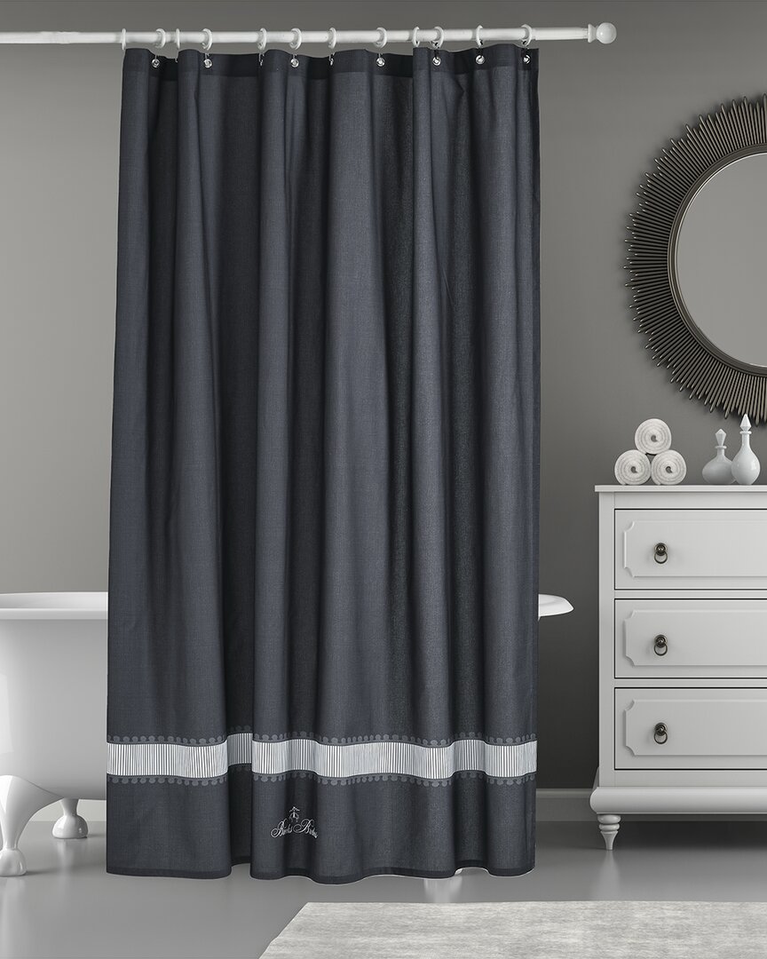 Brooks Brothers Circle In Square Shower Curtain