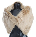Dolce & Gabbana Beige Alpaca Collar Women's Scarf