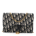 Oblique Saddle Chain Pouch Blue