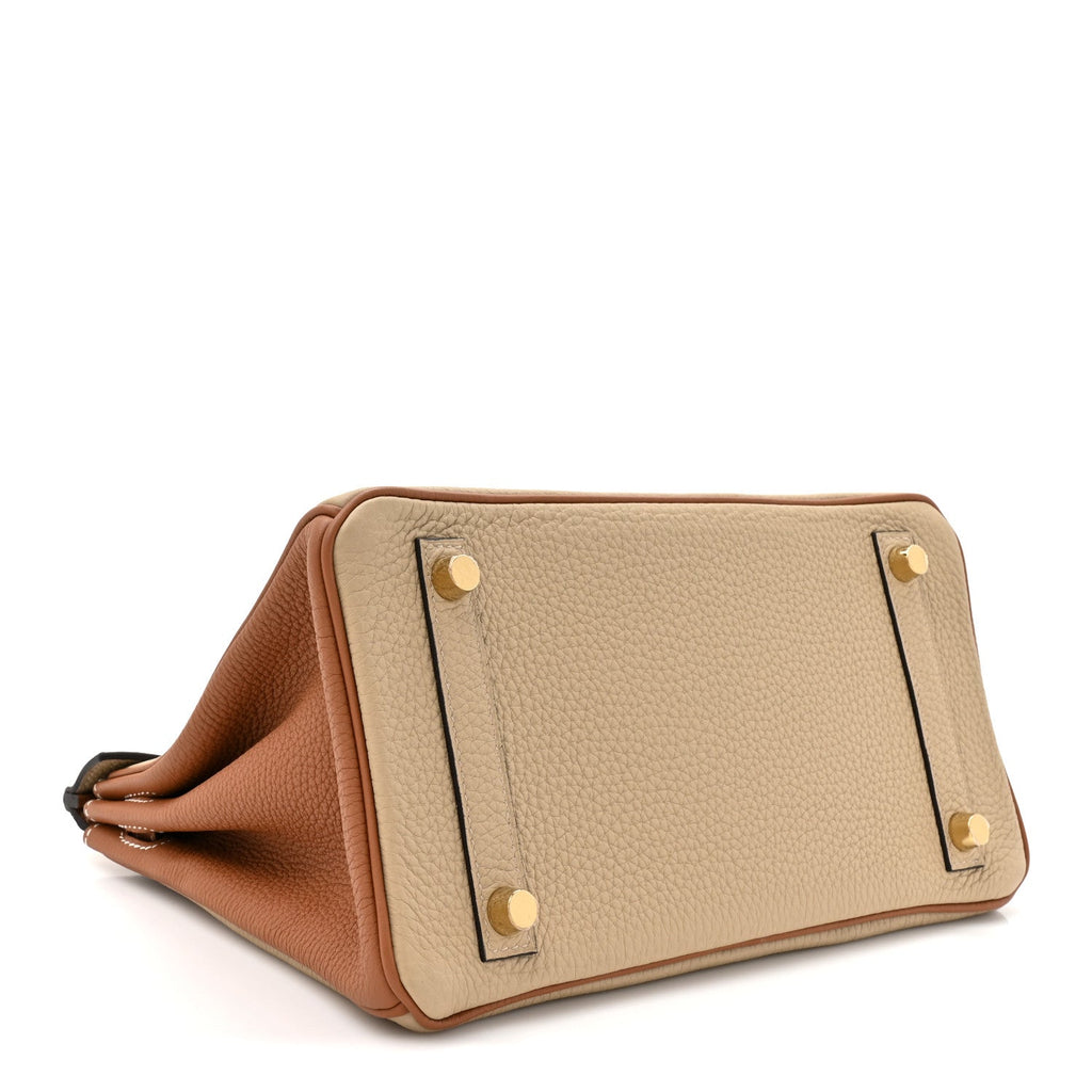 Togo Horseshoe Birkin 25 Trench Gold