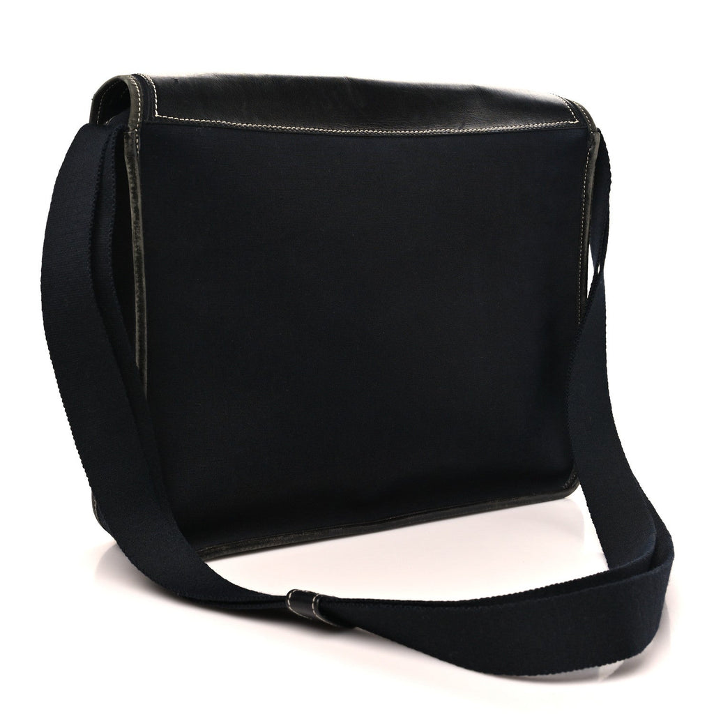 Toile Officier Buenaventura Messenger Bag Black