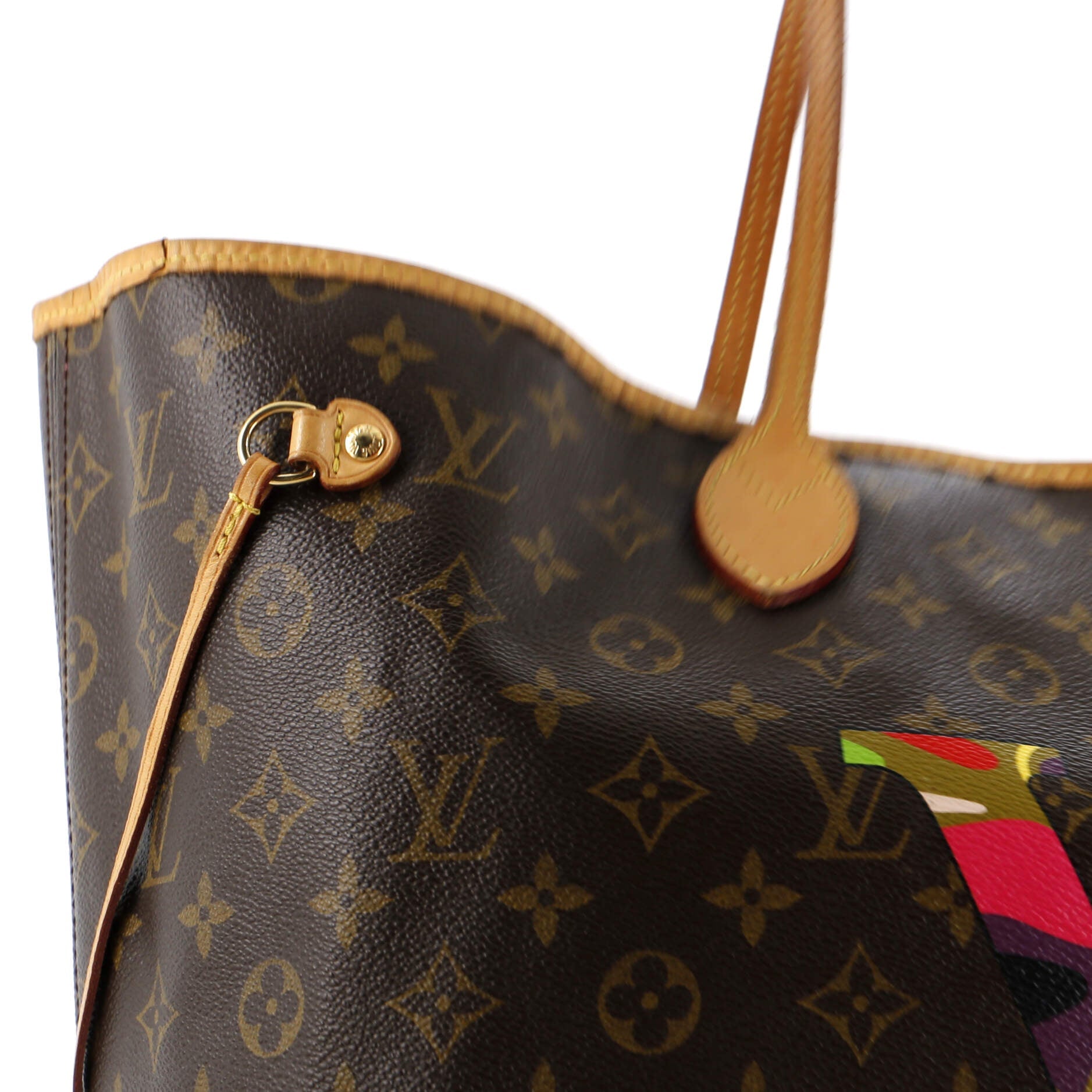 Louis Vuitton Neverfull Tote Limited Edition Monogram Murakami MOCA Hands GM