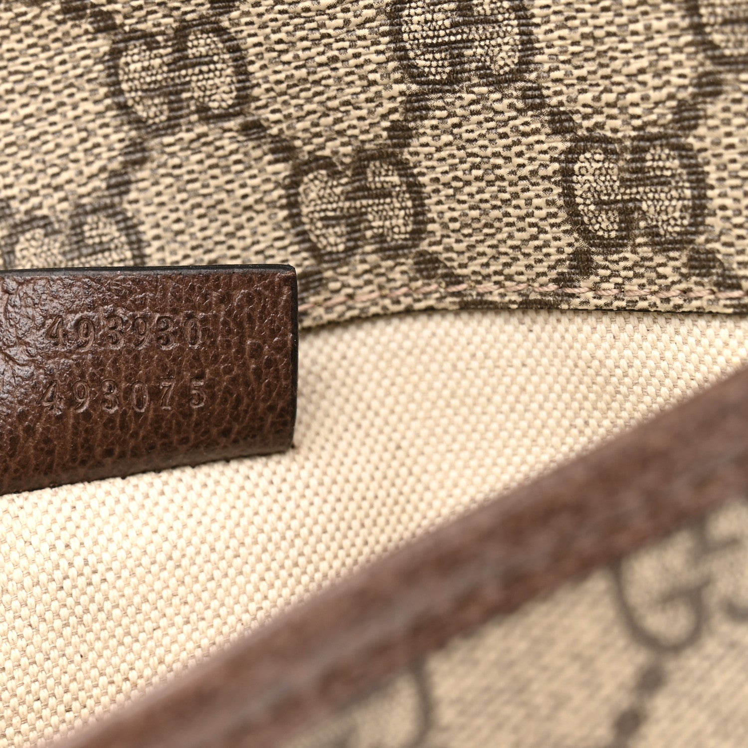 GG Supreme Monogram Neo Vintage Web Belt Bag Brown