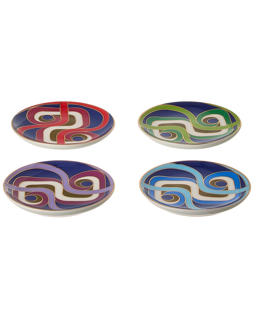 Jonathan Adler Set Of 4 Madrid Coasters, Multicolor