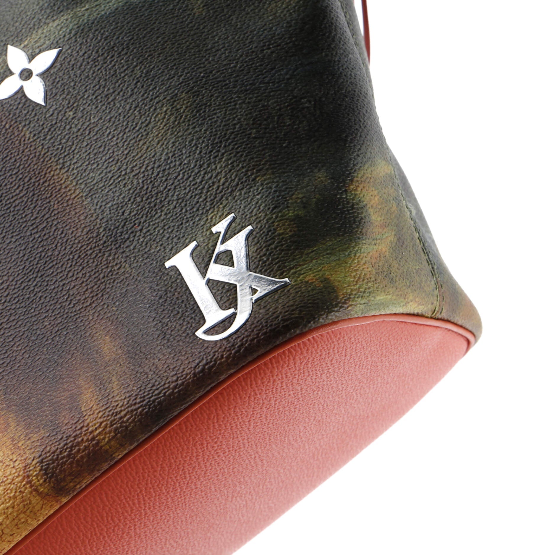 Louis Vuitton Neverfull NM Tote Limited Edition Jeff Koons Da Vinci Print Canvas MM