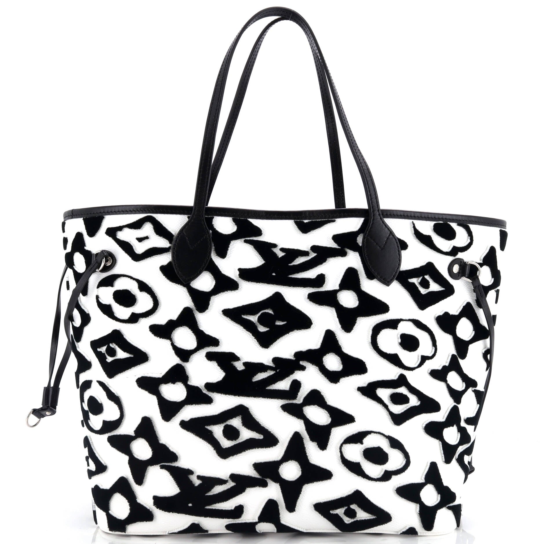 Louis Vuitton Neverfull NM Tote Limited Edition Urs Fischer Tufted Monogram Canvas MM