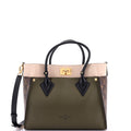 Louis Vuitton On My Side Tote Leather with Monogram Canvas MM