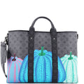 Louis Vuitton Weekend Tote Yayoi Kusama Pumpkins Reverse Monogram Eclipse Canvas GM