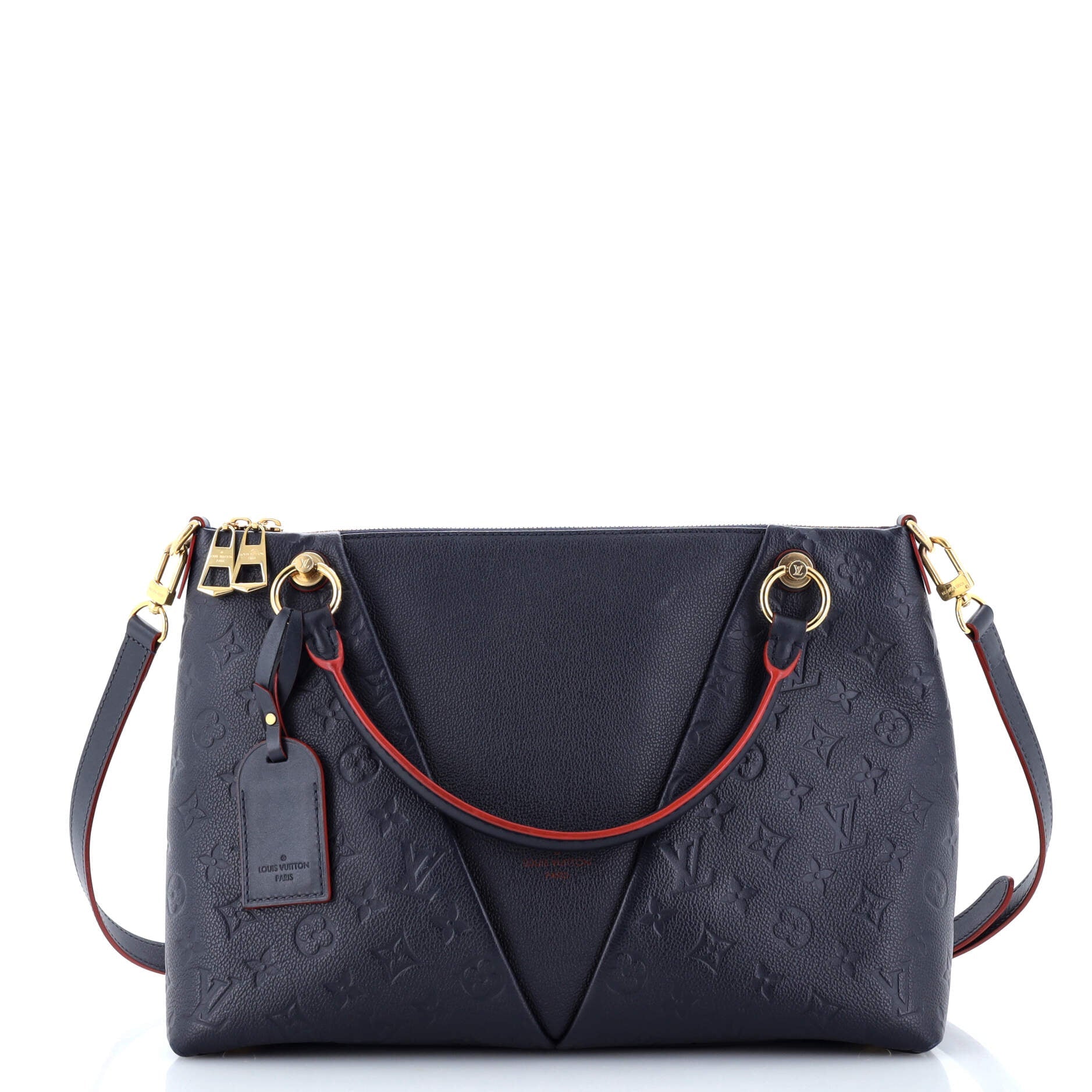 Louis Vuitton V Tote Monogram Empreinte Leather MM