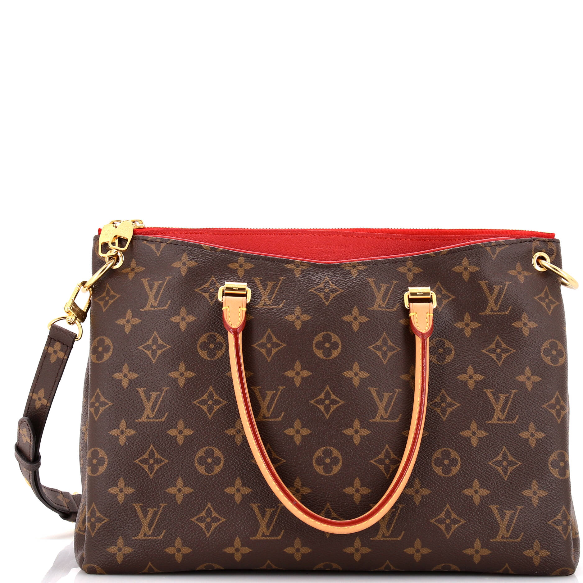 Louis Vuitton Pallas Tote Monogram Canvas with Leather
