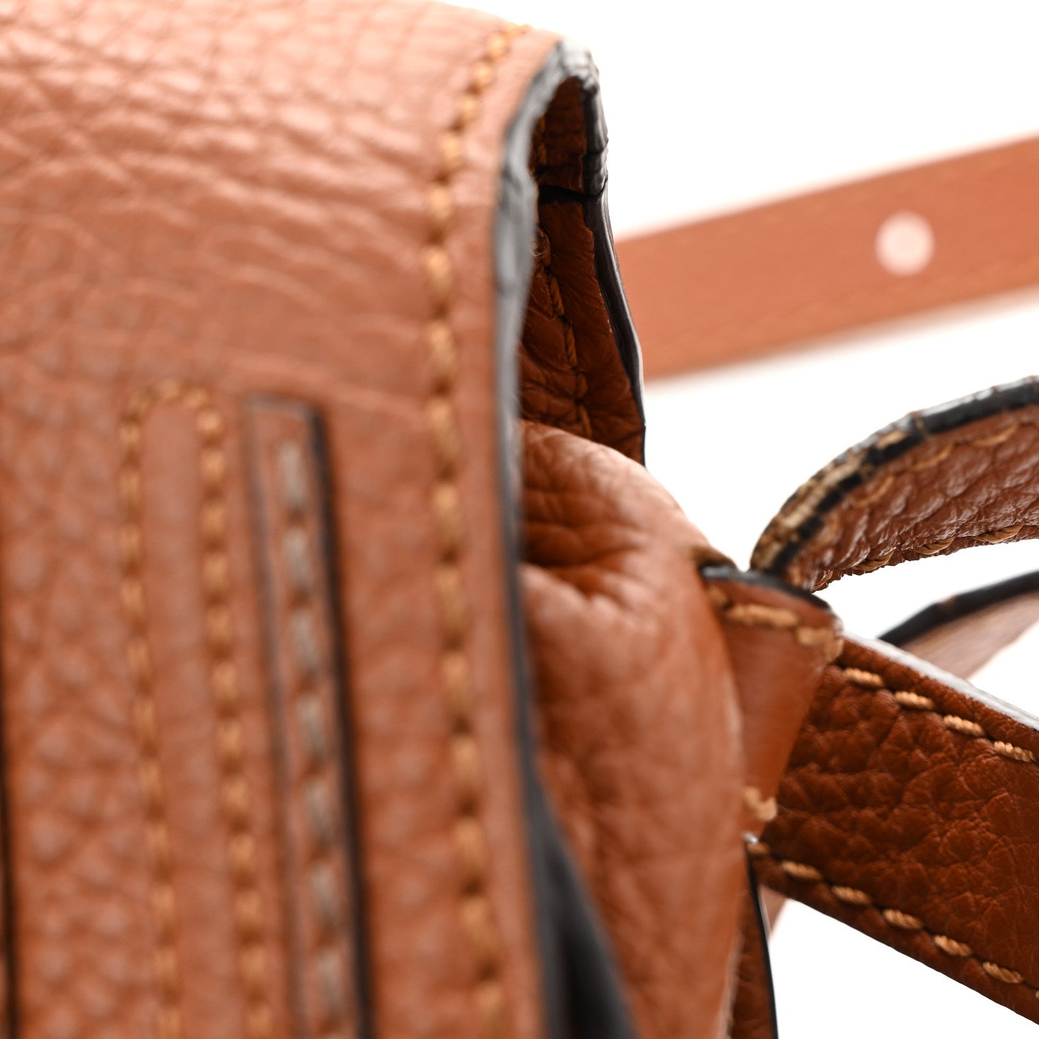 Calfskin Mini Marcie Round Crossbody Bag Tan