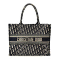 Oblique Medium Book Tote Blue Multicolor