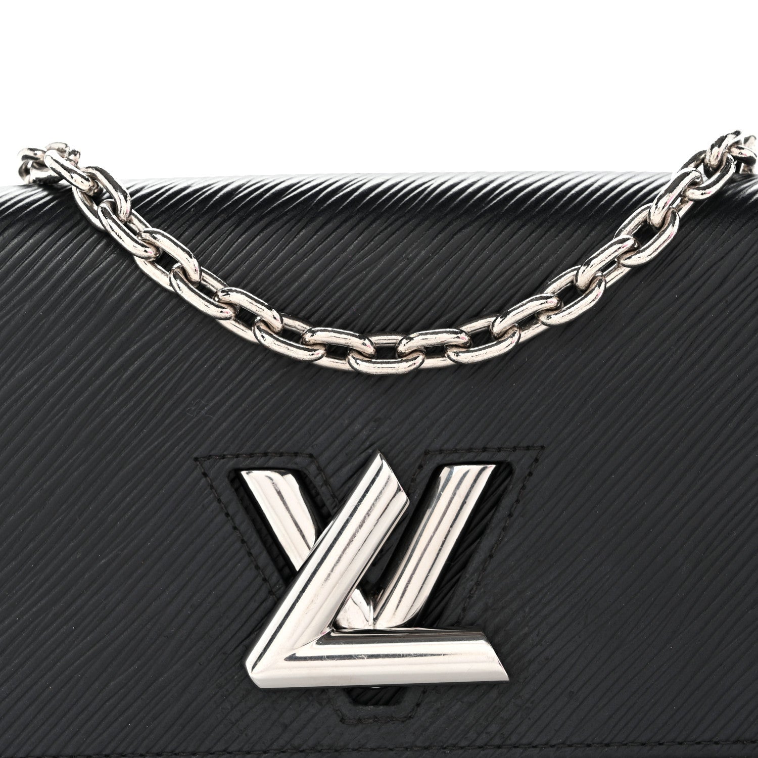 Epi Twist Chain Wallet Black