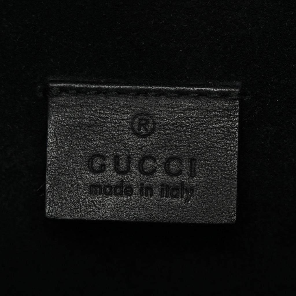 GG Supreme Monogram Crystal Small Dionysus Shoulder Bag Black