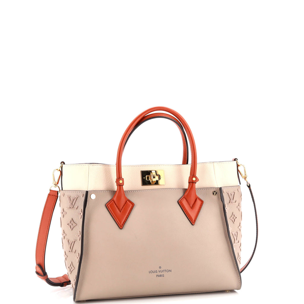 Louis Vuitton On My Side Tote Monogram Tuffetage Leather MM