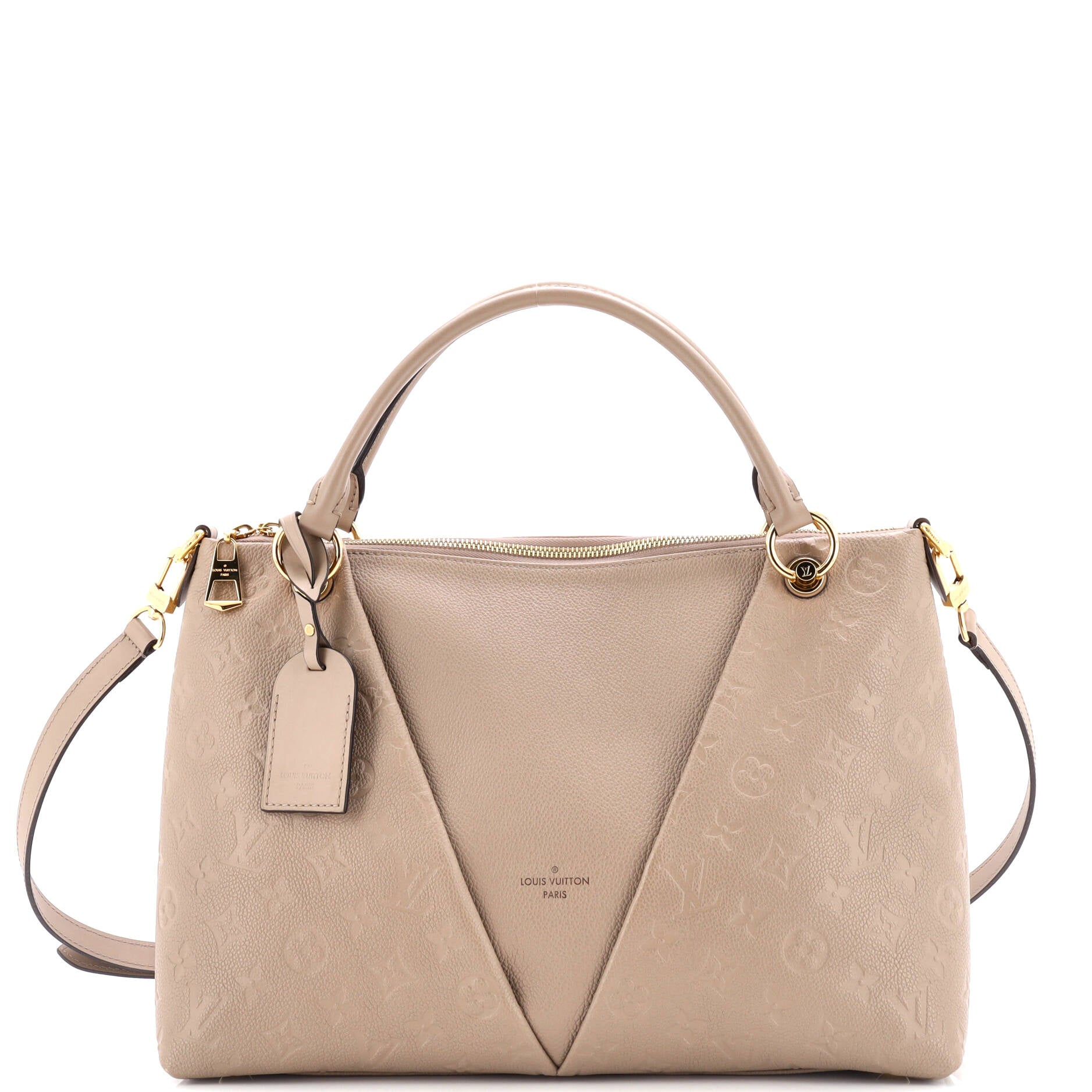 Louis Vuitton V Tote Monogram Empreinte Leather MM