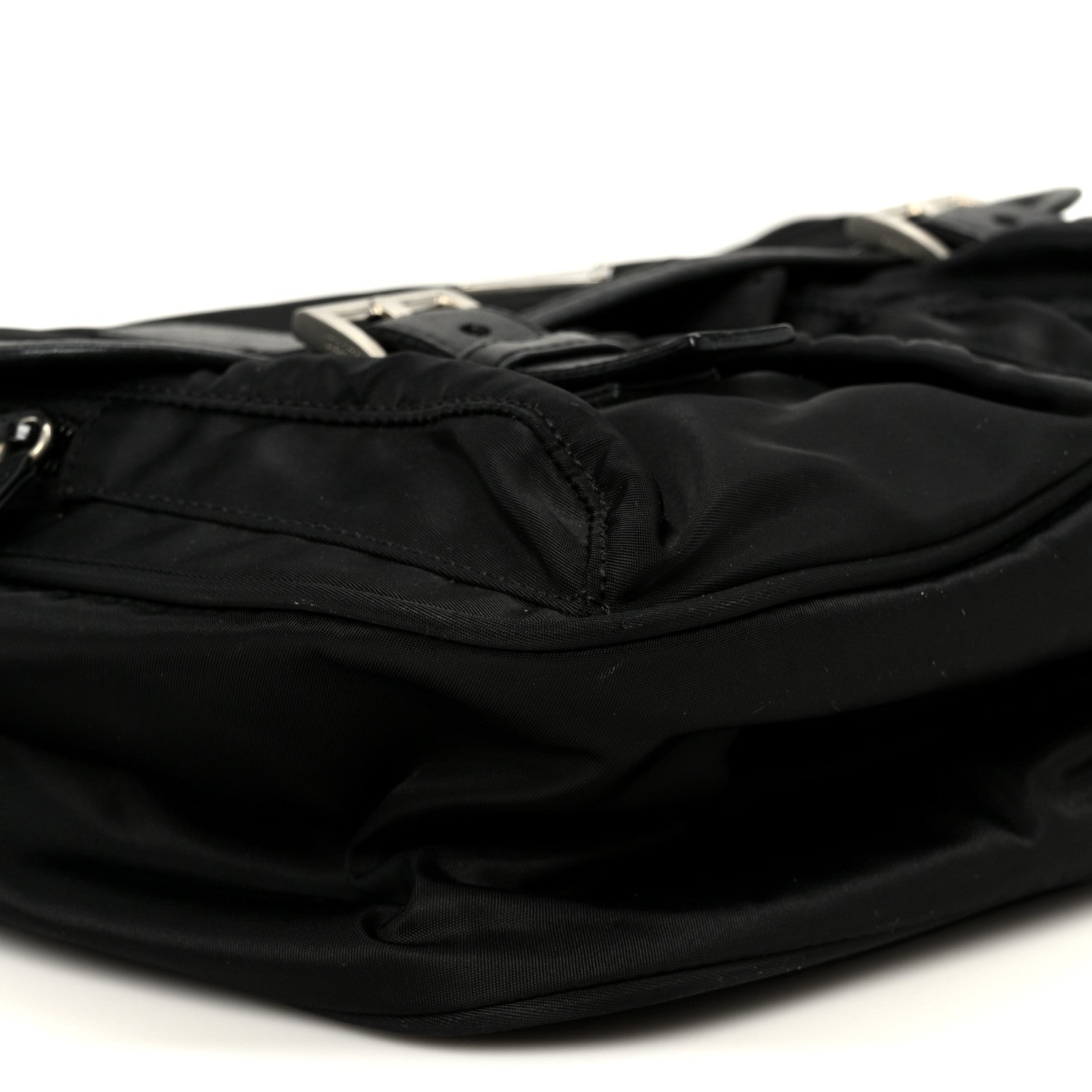 Tessuto Nylon Messenger Bag Black