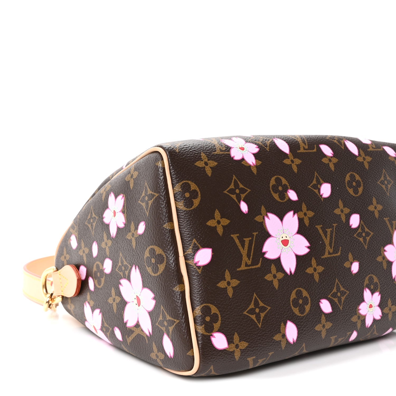 LV X TM Monogram Cherry Blossom Speedy Bandouliere 25 Sakura Brown
