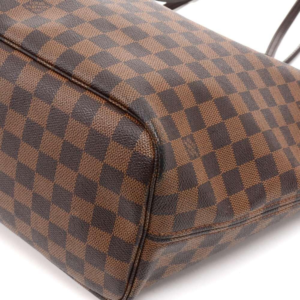 Louis Vuitto Neverfull MM Damier Ebène Canvas Tote Bag