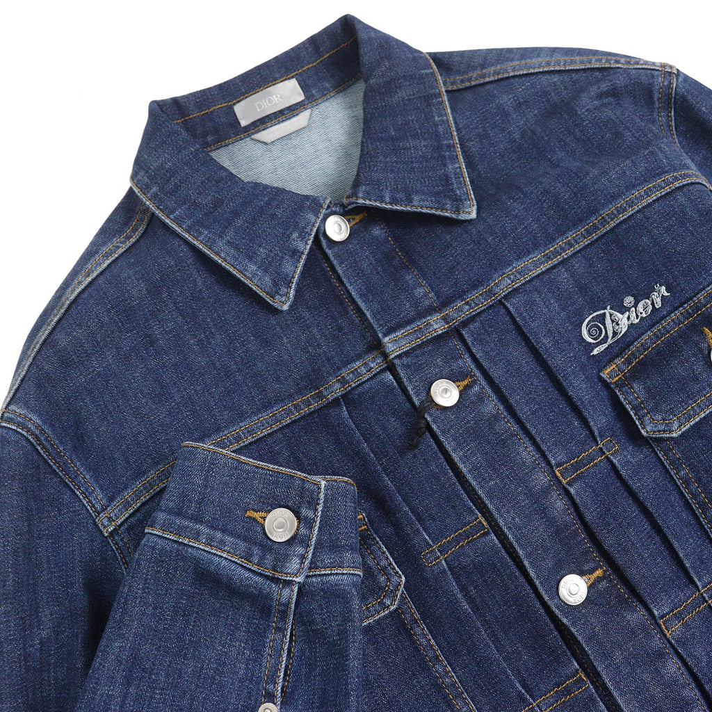 Dior×Kenny Scharf Playing Cards Cotton Polyester Denim Jacket