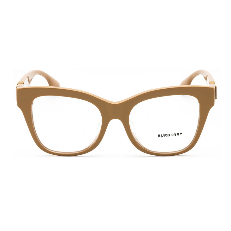 Burberry Eyeglasses Square Full Rim, Black Frame and Clear Demo Lenses Lens BE2388F3001