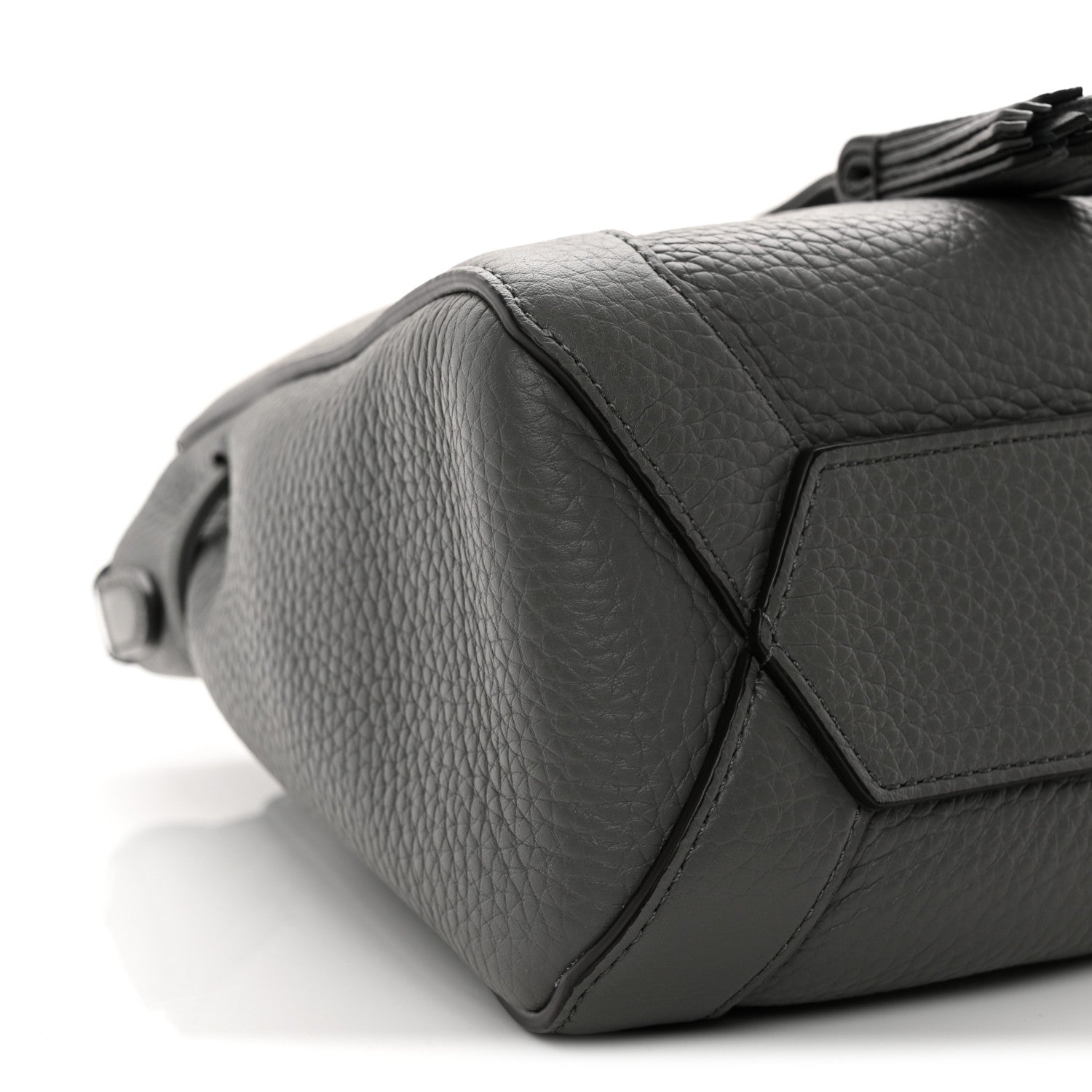Heavy Grain Calfskin Mini Millie Charcoal