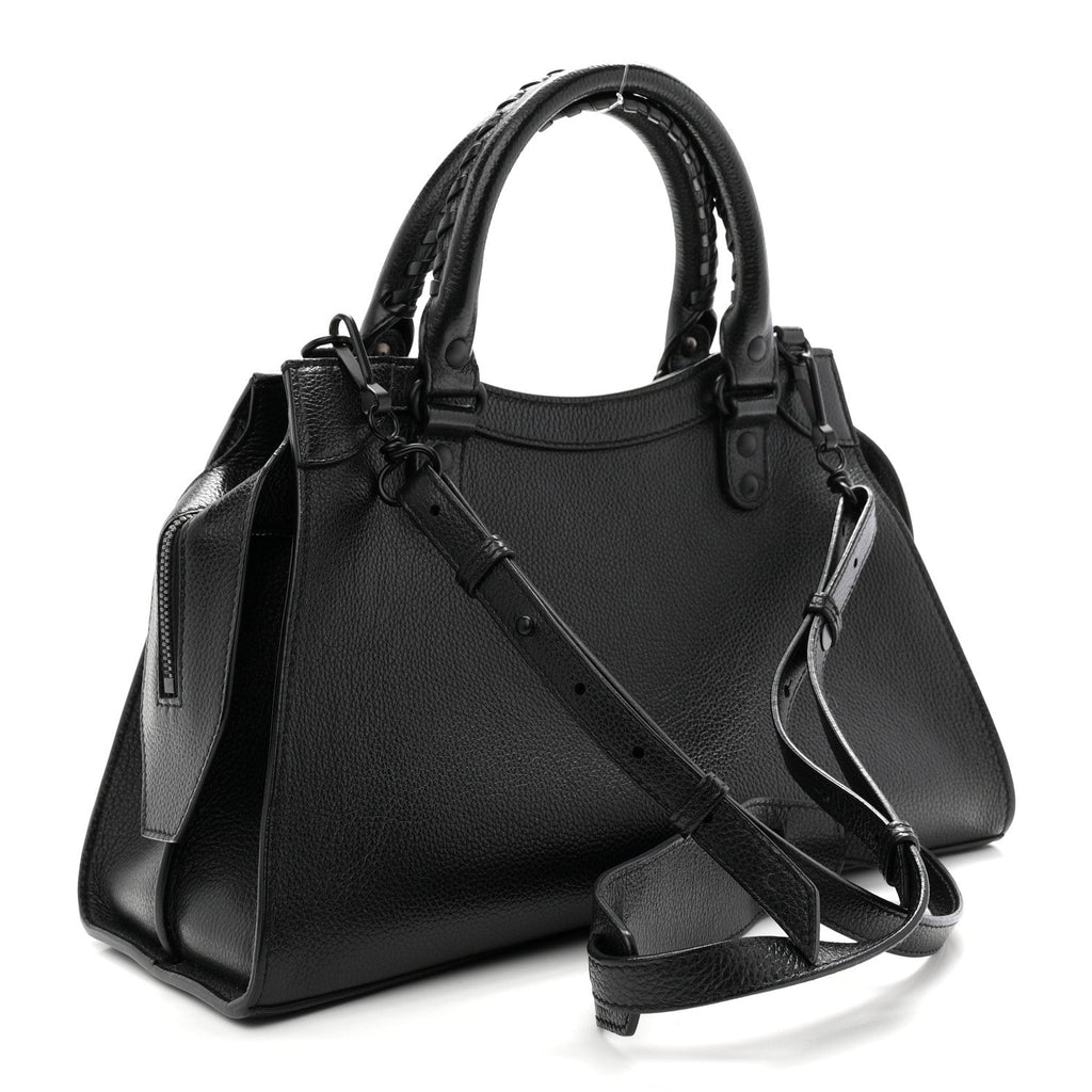 Grained Calfskin Neo Classic Black Hardware S City Black