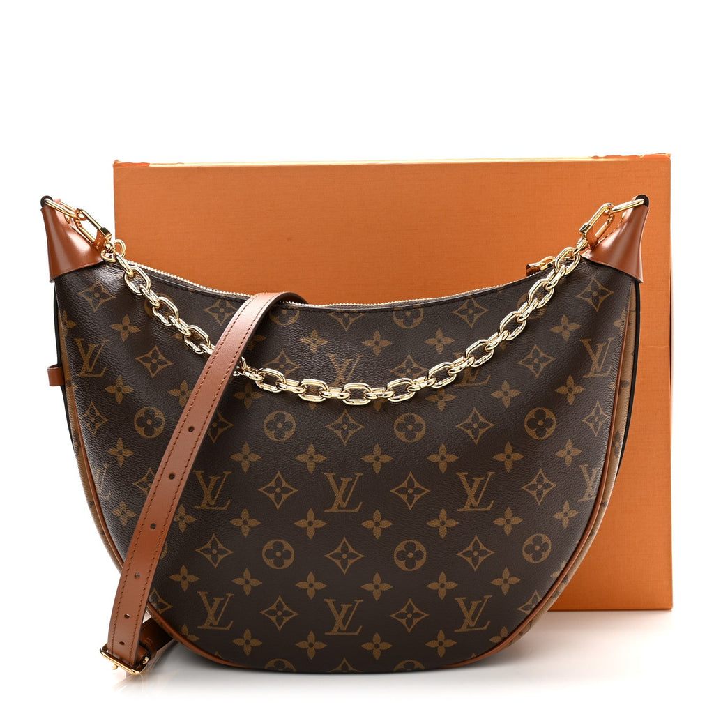 Reverse Monogram Loop Hobo