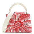 LV X YK Taurillon Psychedelic Flower Capucines BB Rouge