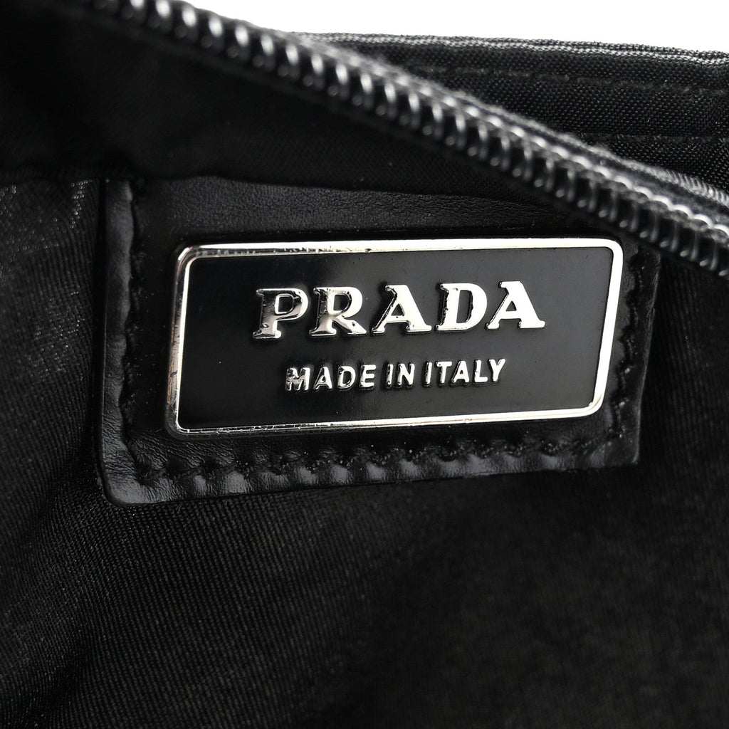Nylon Vela Flat Messenger Bag Black